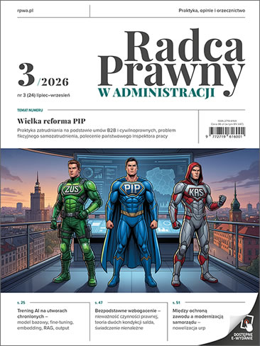 Radca Prawny w Administracji lipiec-wrzesień 2026